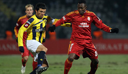 Letzter Auftritt im Galatasaray-Trikot: Shabani Nonda (r.) im Pokalspiel gegen Ankaragücü