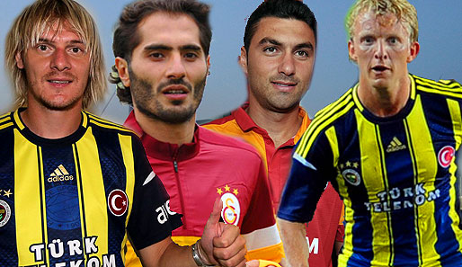 Neu bei Galatasaray und Fenerbahce: Krasic, Altintop, Yilmaz und Kuyt