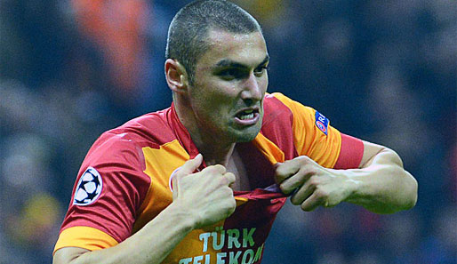 Galatasarays Burak Yilmaz ist aktuell bester Torschütze der Champions League
