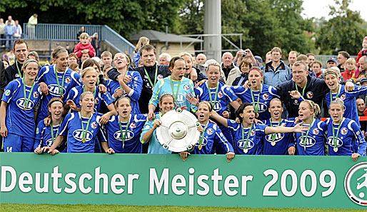 Die Damen von Turbine Potsdam wurden drei Mal Pokalsieger und drei Mal Deutscher Meister