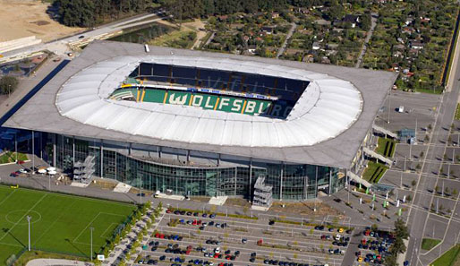 Die Volkswagen Arena in Wolfsburg befindet sich auf einem mehr als 90.000 qm großen Areal
