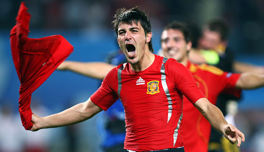 David Villa erzielte bislang 29 Länderspieltore für Europameister Spanien