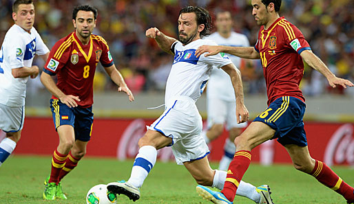 Andrea Pirlo war gegen Spanien einer der Aktivposten bei Italien