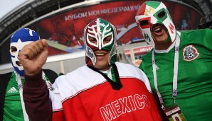 Die mexikanischen Wrestler dürfen natürlich auch nicht fehlen