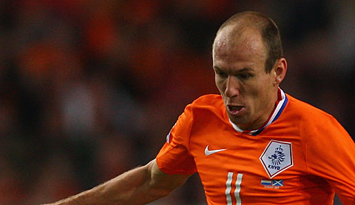 Real-Spieler Arjen Robben erzielte gegen Norwegen das zweite Tor