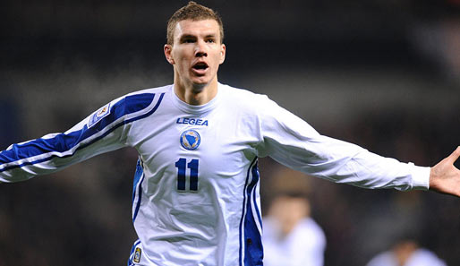 Edin Dzeko erzielte 9 Tore in der WM-Qualifikation