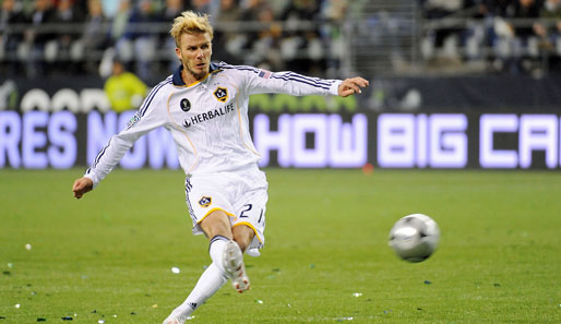 Superstar David Beckham spielt seit 2007 für die Los Angeles Galaxy in der Major League Soccer