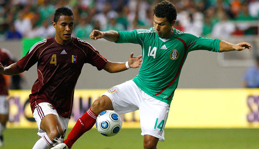 Miguel Sabah (r.) traf in 14 Länderspielen bislang fünf Mal für die mexikanische Auswahl