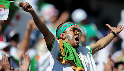 Algeriens angereiste Fans sahen eine 0:1-Niederlage ihres Teams gegen Slowenien