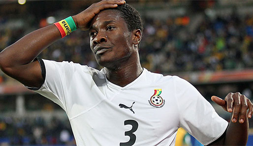 Asamoah Gyan erzielte drei der vier WM-Tore Ghanas