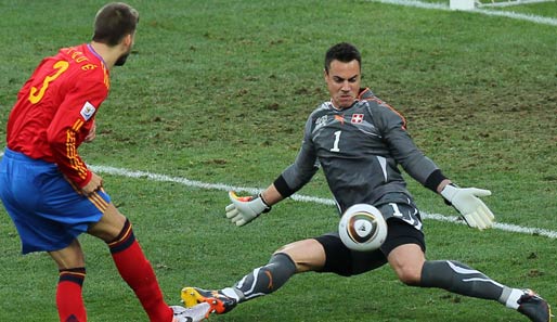 Diego Benaglio (r.) rettete den Sieg für die Schweiz gegen Spanien