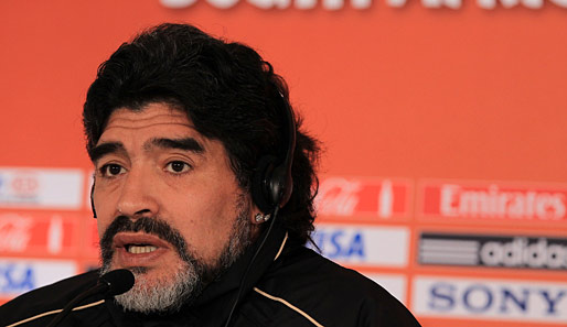 Diego Maradona trainiert die Albiceleste seit 2008