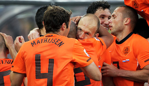 Jubel in Oranje: Die Niederlande haben alle vier bisherigen WM-Spiele 2010 gewonnen