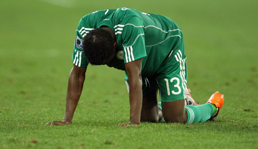Für die Nigerianer war schon nach der Gruppenphase die WM 2010 vorbei