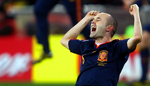 Bescherte Spanien mit seinem Tor im WM-Finale erstmals den Weltmeistertitel: Andres Iniesta