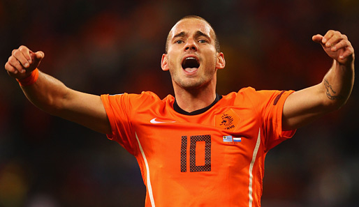 Wesley Sneijder hat mit fünf Toren großen Anteil am Erfolg der Niederlande