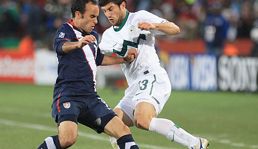 Landon Donovan (l.) hat sich mit seinen US-Boys viel vorgenommen für das Spiel gegen Algerien