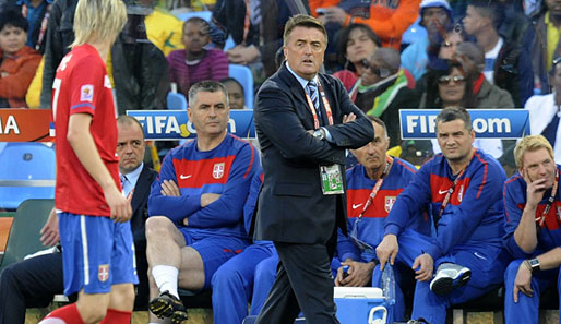 Trainer-Legende Radomir Antic übernahm im Sommer 2008 das serbische Team