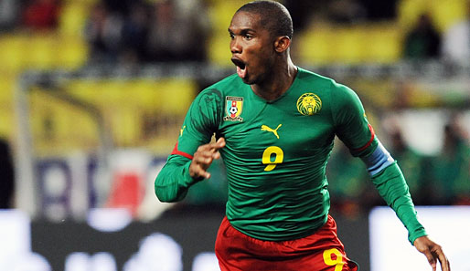 Samuel Eto'o erzielte in 86 Länderspielen für Kamerun 37 Tore