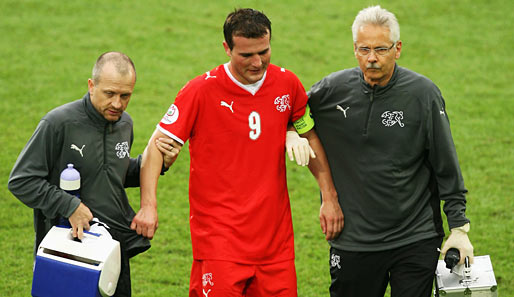 Alex Frei fiel bereits den Großteil der EM 2008 verletzungsbedingt aus