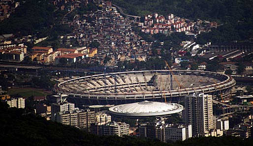Der Finalspielort der WM 2014: das Maracana-Stadion in Rio de Janeiro