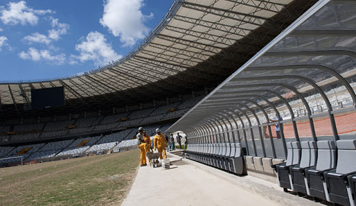 Im WM Stadion von Belo Horizonte läuft noch einiges schief