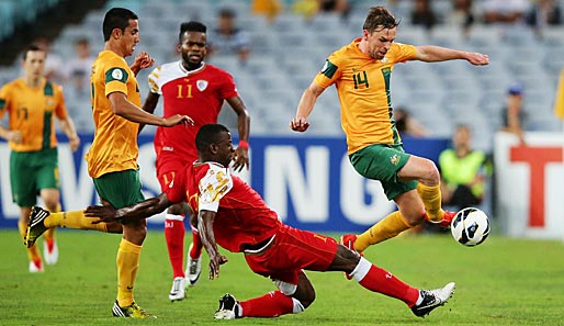 Australien kam gegen Oman nicht über ein 2:2 hinaus