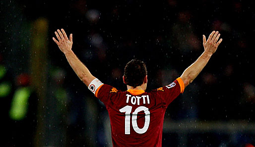 Auch mit 36 Jahren noch in überragender Form: Roma-Denkmal Francesco Totti