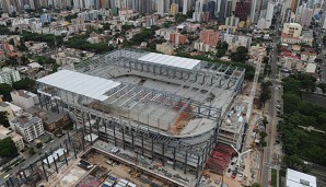 Das Stadion in Curitiba befindet sich mitten im Umbau