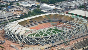 Auf der Baustelle des WM-Stadions in Manaus sind bereits drei Menschen ums Leben gekommen