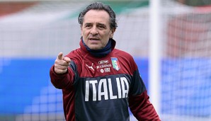 Cesare Prandelli peilt mit Italien bei der Weltmeisterschaft im Sommer den Titel an