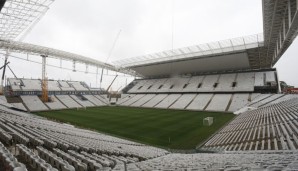 In dieser Arena in Sao Paulo findet im Juni das Eröffnungsspiel der WM statt
