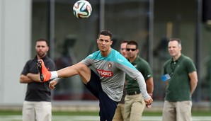 Crisitano Ronaldo meldete sich rechtzeitig für das erste WM-Spiel fit