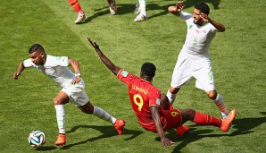 Romelu Lukaku hatte gegen Algerien einen ziemlich schweren Stand
