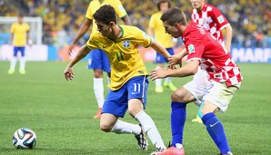 Antreiber und Torschütze: Oscar (l.) entschied den WM-Auftakt gegen Kroatien