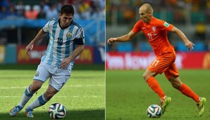 Lionel Messi und Arjen Robben sind die Hauptprotagonisten des Halbfinals