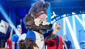 Das Maskottchen der WM 2018 ist der Wolf Zabivaka