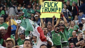 Die mexikanischen Fans machen deutlich, was sie von Trump halten