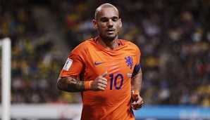 Wesley Sneijder hat mit der Niederlande die EM 2016 verpasst