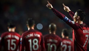 Cristiano Ronaldo schoss seine Farben in Lettland zum Sieg