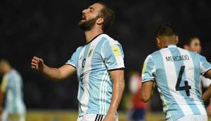 Gonzalo Higuain wurde nicht für den argentinischen Kader berücksichtigt