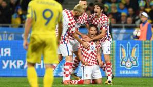 LOSTOPF 1: Kroatien sicherte sich auf den letzten Drücker den Playoff-Platz. Modric und Co. sind als 18. der FIFA-Rangliste im ersten Lostopf