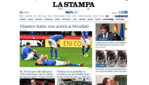 La Stampa lässt nach dem "Desaster" und dem möglichen Rücktritt von Trainer Ventura nicht lange auf Spekulationen warten. Ancelotti oder Conte sollen Italien wieder zurück an die Spitze führen