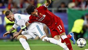 Mohamed Salah bangt nach dem Foul von Sergio Ramos um seinen Einsatz beim WM-Auftakt.