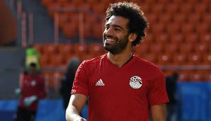 Mohamed Salah wird wohl gegen Uruguay auflaufen können.