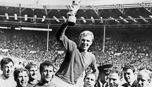 WM 1966: Bobby Charlton führte die Engländer im eigenen Land zum bisher einzigen Weltmeistertitel, als bester Spieler des Turniers.