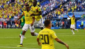 Platz 9: Kolumbien | Hatte mit der Roten Karte zum Auftakt Pech, begeisterte aber gegen Polen. Das Nervenspiel gegen Senegal bestritten die Kolumbianer erfolgreich.