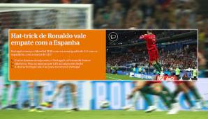 Diario de Noticias kommt ganz ohne verschnörkelte Lobhudeleien aus: "Ronaldos Dreierpack ist ein Unentschieden wert."