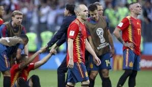 SPANIEN: Andres Iniesta mit 34 Jahren und 131 Länderspielen.