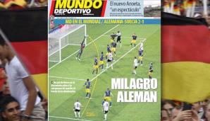Den Auftakt machen ein paar hübsche Printcover: El Mundo Deportivo feiert Kroos' krummes Ding als deutsches Wunder. Geile Flugbahn!